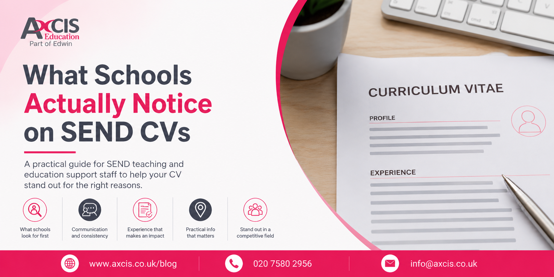 What Schools Actually Notice on SEND CVs